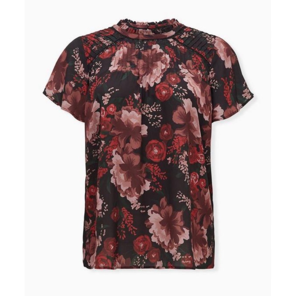 Georgette Lace Inset Blouse